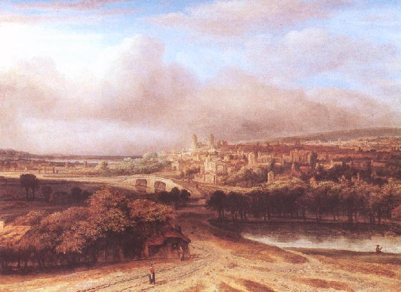 KONINCK, Philips An Extensive Landscape with a Road by a Ruin sg Germany oil painting art